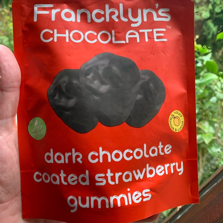 photo of Francklyn’s Chocolate Dark Chocolate covered Strawberry Gummies shared by @barefootserene on  05 Oct 2021 - review
