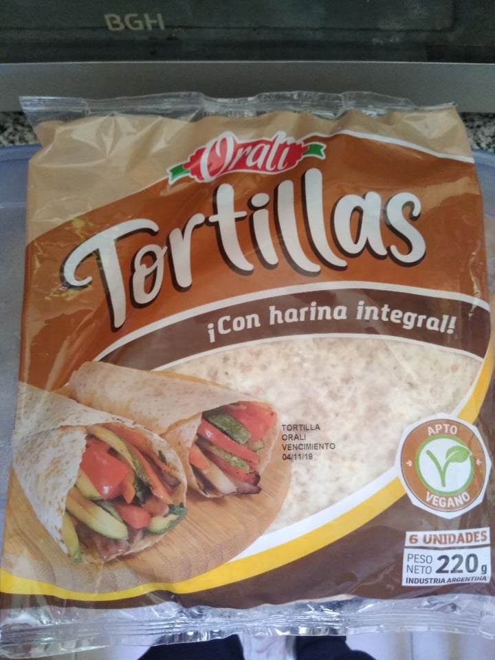 photo of Orali Tortillas con Harina Integral shared by @ursula on  23 Oct 2019 - review