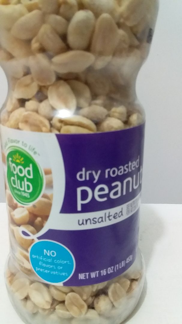 photo of Food Club Dry Roasted Peanuts Unsalted shared by @natippolito on  19 Dec 2019 - review