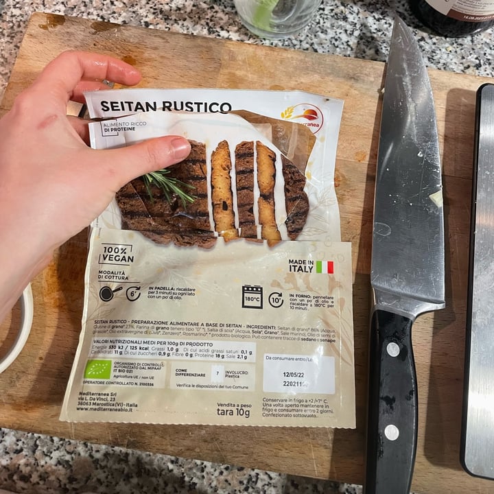 review photo of Mediterranea BioVeg Seitan rustico shared by @lindads on 28 Mar 2022 - review