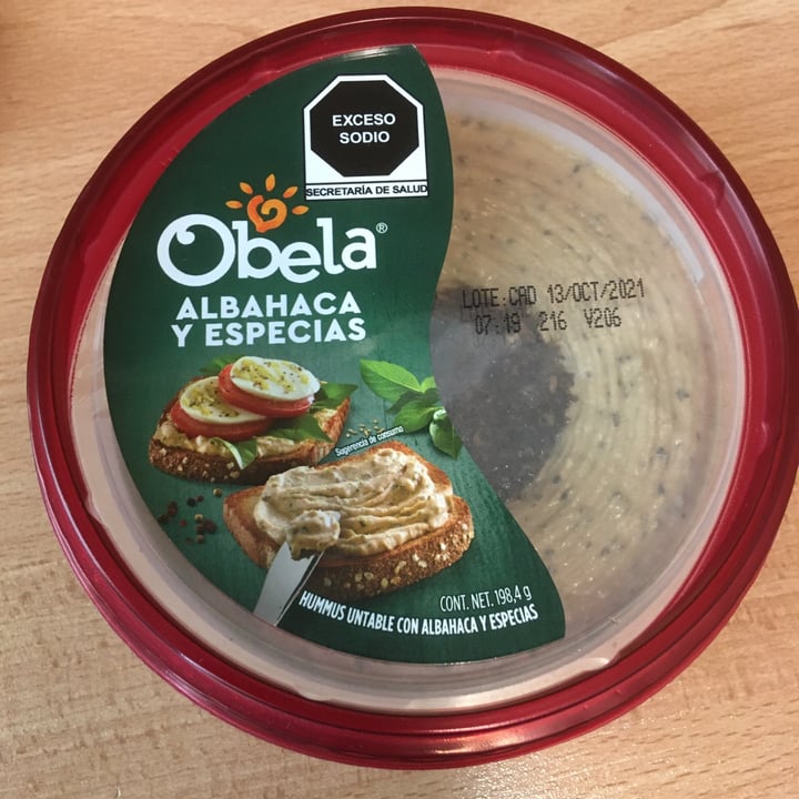 photo of Obela Hummus Albahaca Y Especias shared by @jesuscarrillo on  14 Sep 2021 - review