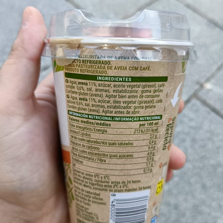 review photo of Hacendado Bebida de avena con cafe shared by @katarsis on 03 Jul 2021 - review