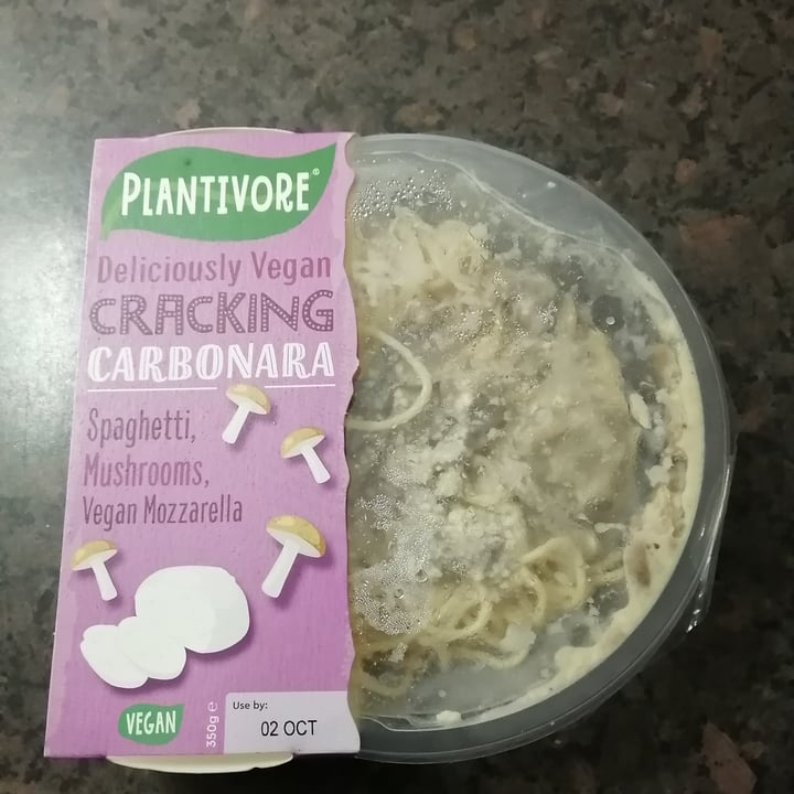 photo of Plantivore Vegan carbonara shared by @as04 on  30 Oct 2020 - review