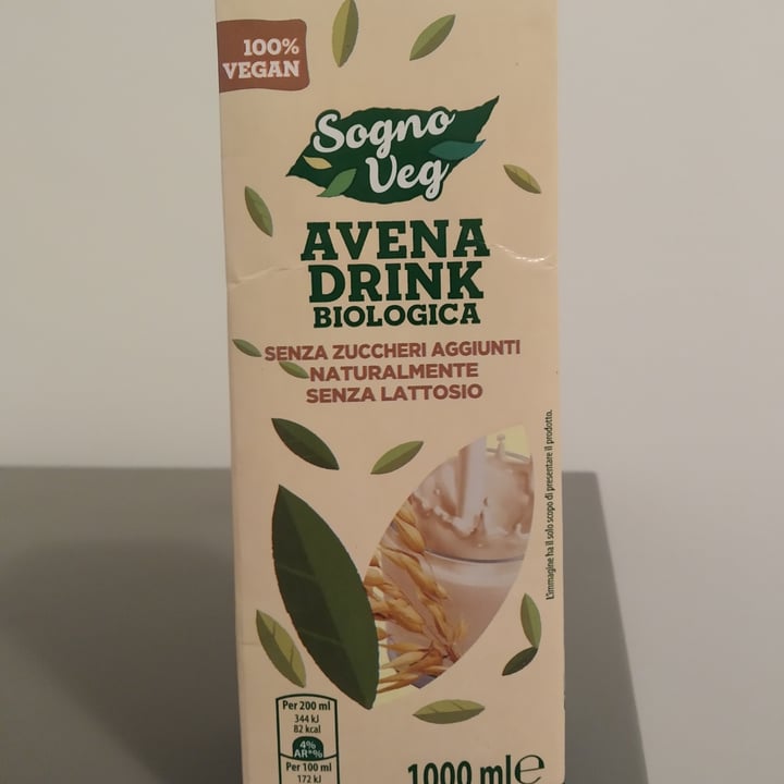 photo of Sogno veg Avena Drink shared by @radhamanfrida on  02 Oct 2022 - review