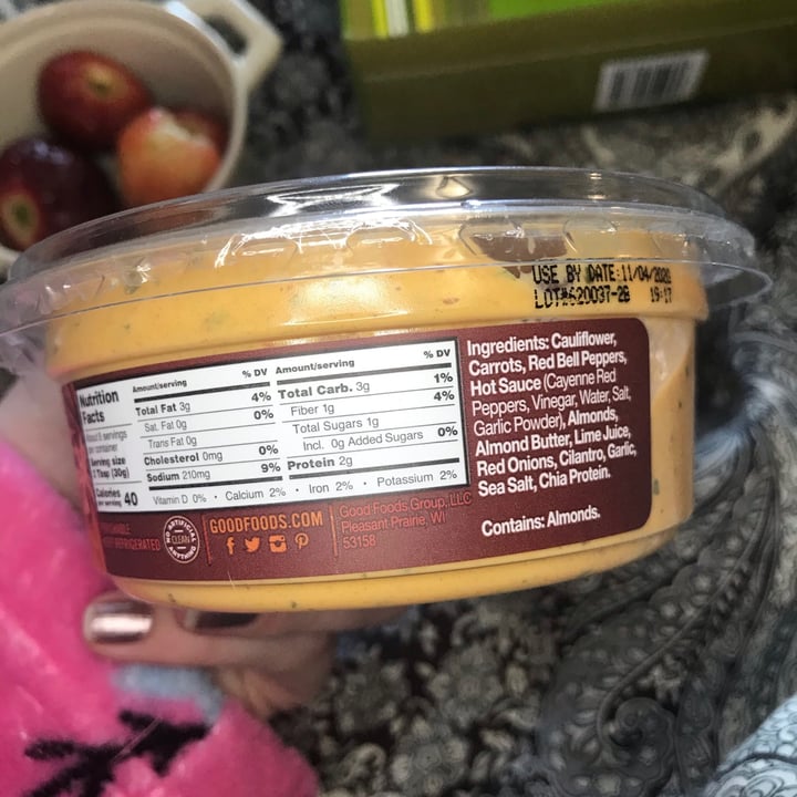 photo of Good Foods Plant Based Buffalo Style Dip shared by @mallory17 on  28 Oct 2020 - review