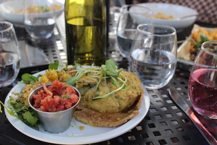 photo of Fox and Fig Cafe Eggless Quiche with side salad shared by @allanlopez on  28 Mar 2019 - review