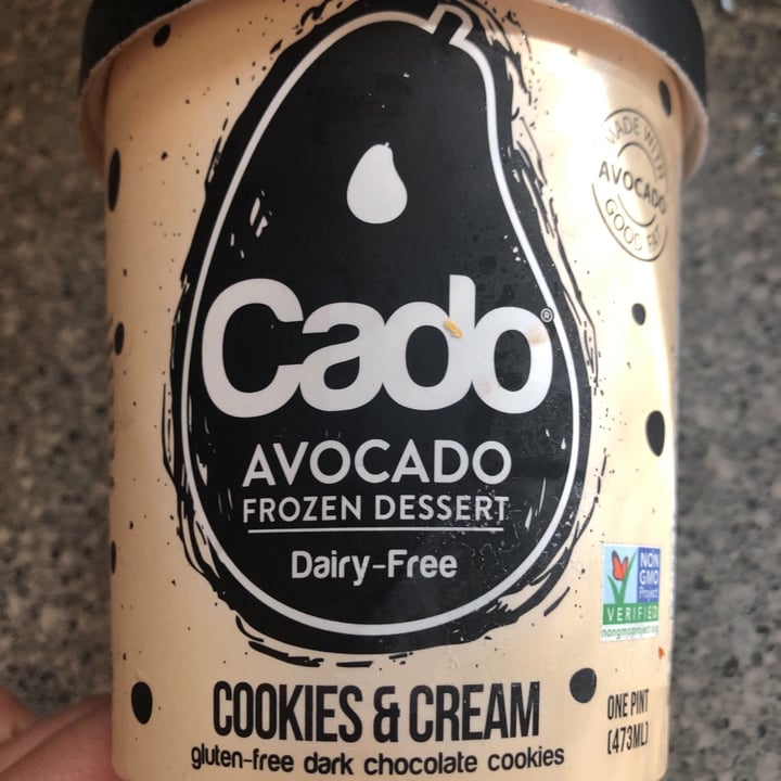 review photo of Cado Avocado Ice Cream Cookies & Cream Avocado Frozen Dessert shared by @army-bangtan on 16 Aug 2020 - review