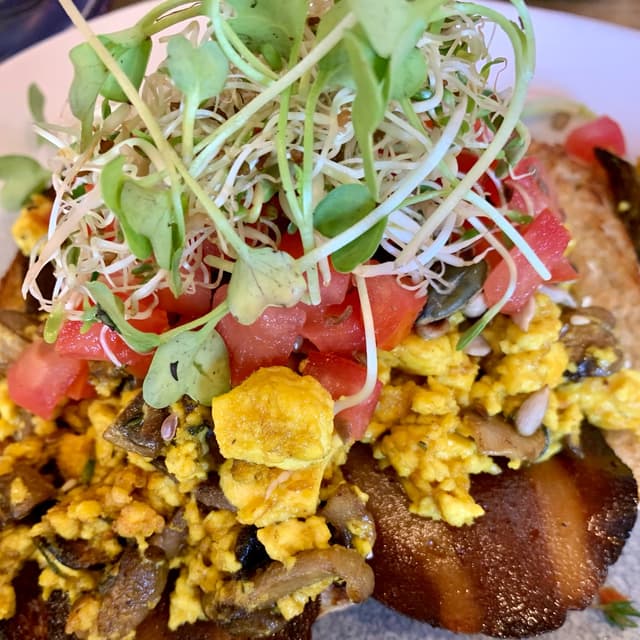 Photo of the dish “Forager Breakfast with Vegan Bacon”