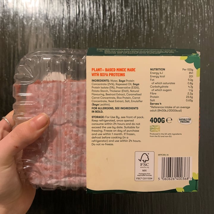 photo of Meatless Farm Meat Free Ground Mince shared by @doped on  24 Jan 2022 - review