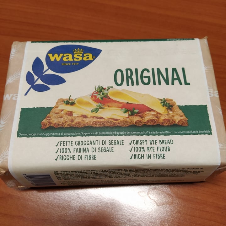 photo of Wasa Original fette croccanti di segale shared by @lidiaaguilar on  08 Oct 2020 - review