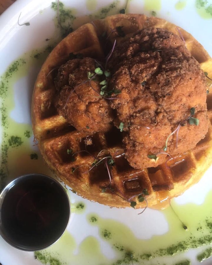 photo of Watercourse Foods Chicken and Waffle shared by @jackiegollinge on  13 Sep 2018 - review