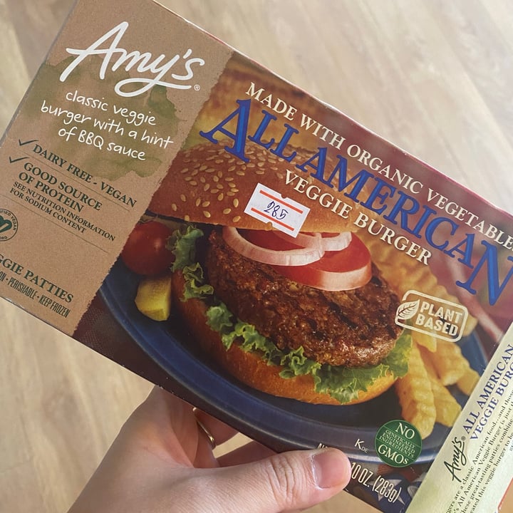 photo of Amy’s All American Veggie Burger shared by @dcappelut on  21 Sep 2021 - review