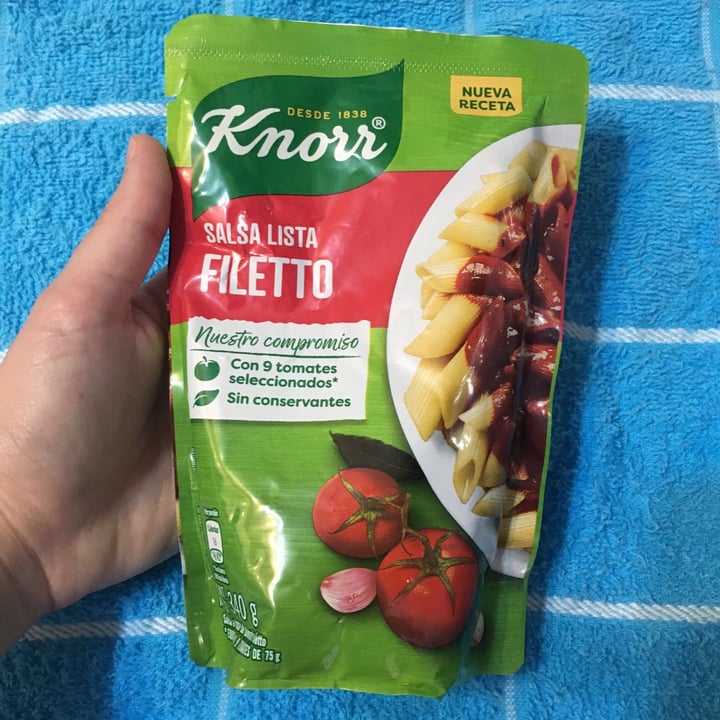 photo of Knorr Salsa Filetto shared by @abigrischpun on  09 Apr 2021 - review