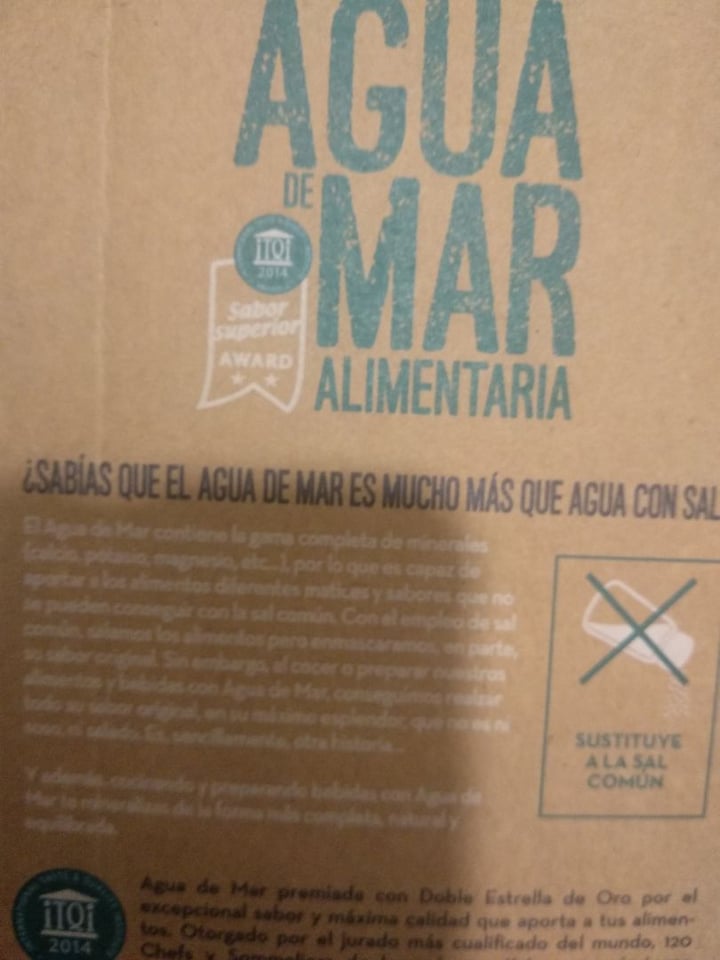 photo of Mediterranea Agua De Mar Alimentaria shared by @hvp on  04 Mar 2020 - review