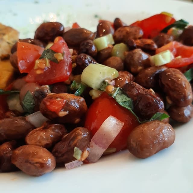 Foto del plato “insalata di fagioli borlotti”