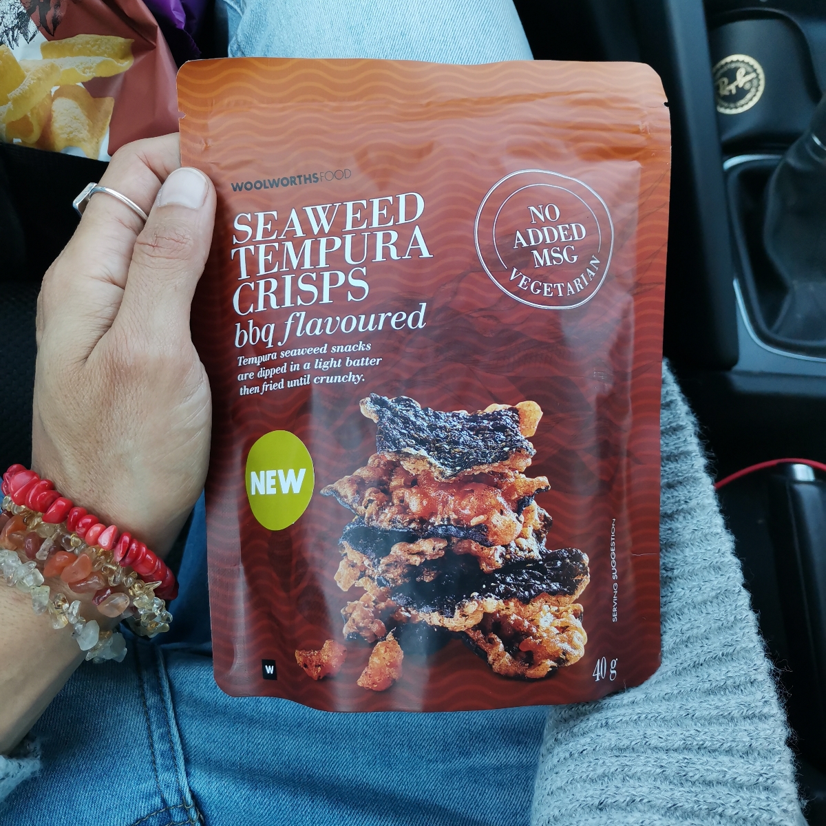 Woolworths Food Seaweed Tempura Crisps BBQ Flavoured Reviews abillion