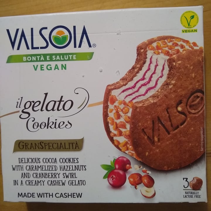 photo of Valsoia il Gelato Cookies with Cranberry & Hazelnut shared by @dashinda on  03 Jun 2021 - review