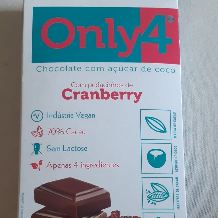 photo of Only4 Chocolate Vegano shared by @andreiabragatto on  05 Jun 2022 - review