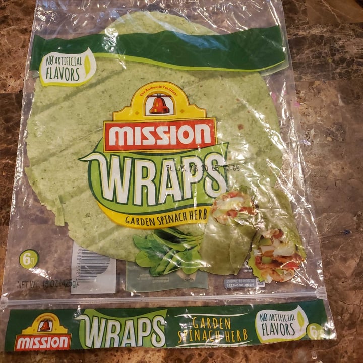 photo of Mission Foods Mission Wraps Garden Spinach Herb shared by @dianan on  30 Jun 2020 - review