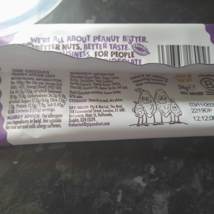 photo of Pip & Nut Dark Chocolate Peanut Butter Cups shared by @glitterball84 on  28 Jul 2022 - review