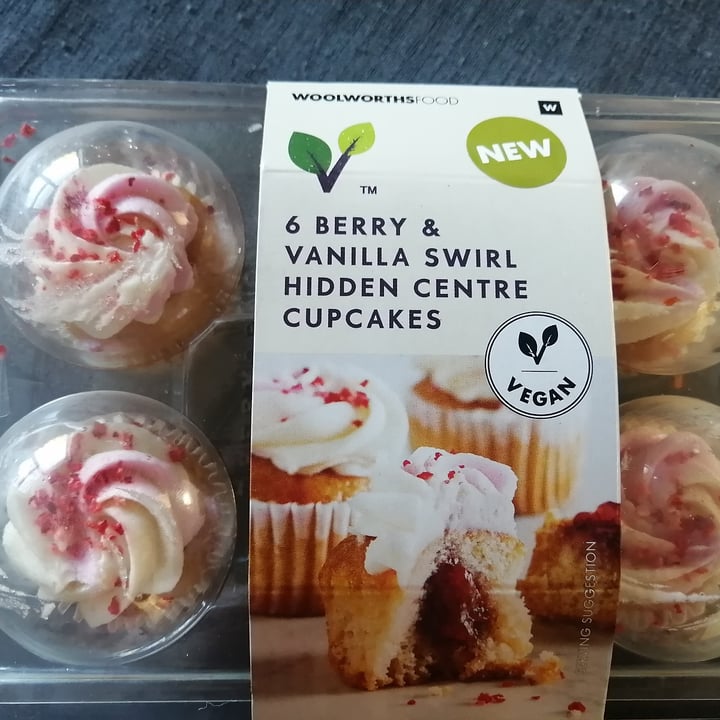 photo of Woolworths Food Berry and Vanilla Swirl Hidden Center Cupcakes shared by @veg4 on  05 Oct 2021 - review