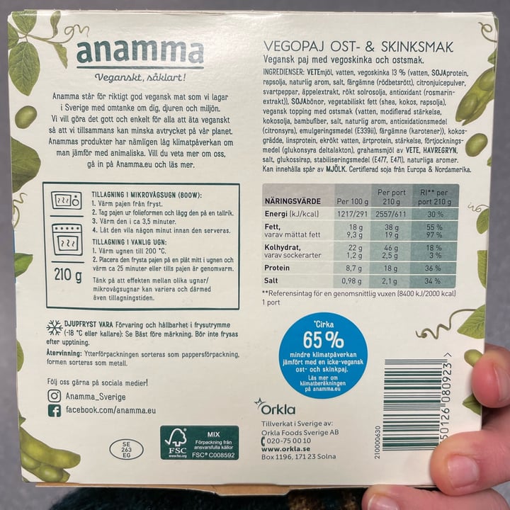 review photo of anamma Vegopaj Ost- & Skinksmak shared by @ivetorellana on 24 Nov 2022 - review