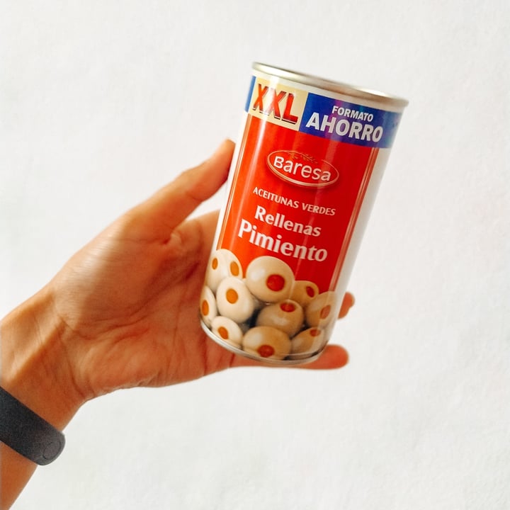 photo of Baresa Aceitunas De Pimiento shared by @veganhumanok on  27 Aug 2021 - review