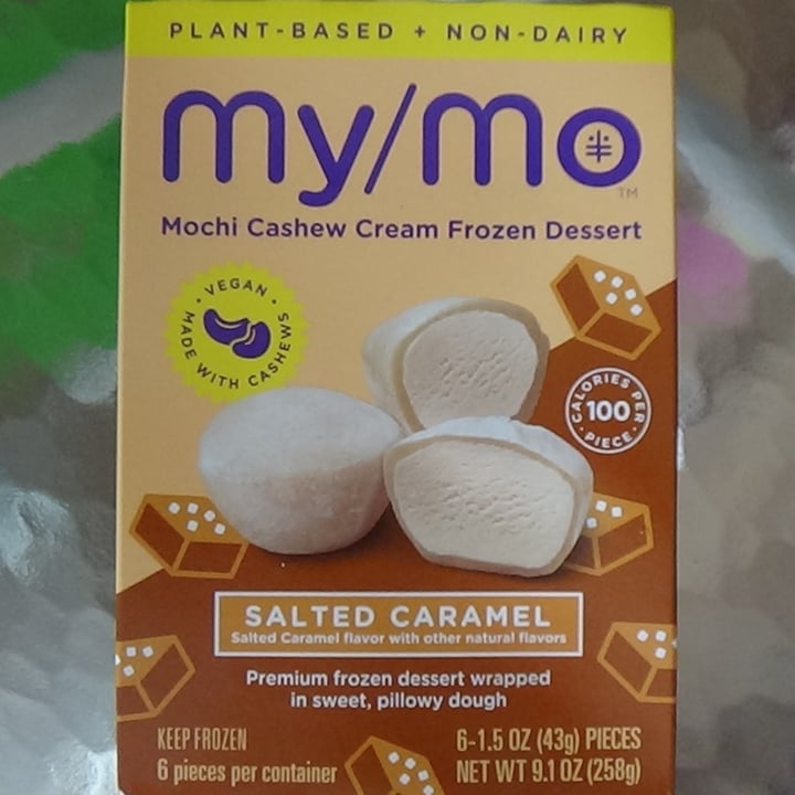 photo of My/Mo Mochi Cashew Cream Frozen Dessert Salted Caramel shared by @feelideal on  06 Apr 2021 - review