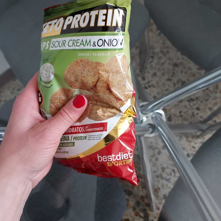 photo of Bestdiet Sport Keto Protein , Chips Sour Cream & Onion shared by @sabrinamurua on  23 Apr 2022 - review