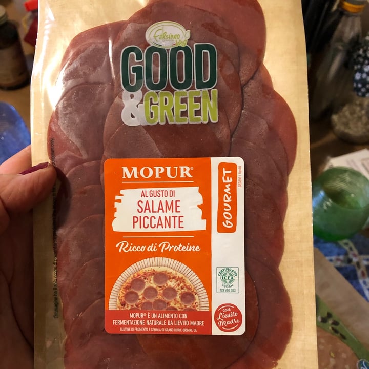 photo of Good & Green Affettato di mopur al gusto di salame piccante shared by @serendipita on  11 Jul 2022 - review