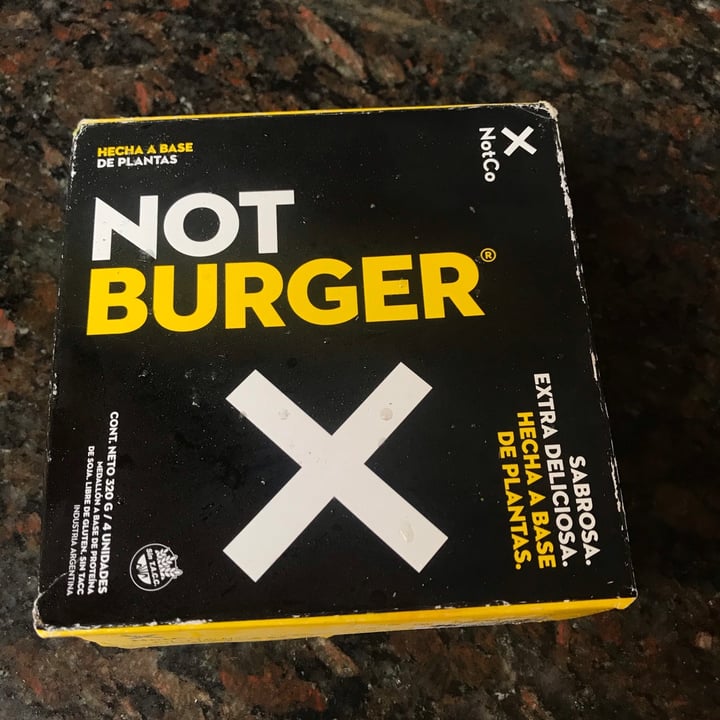 photo of NotCo Not Burger shared by @malenadecorte on  12 Oct 2020 - review