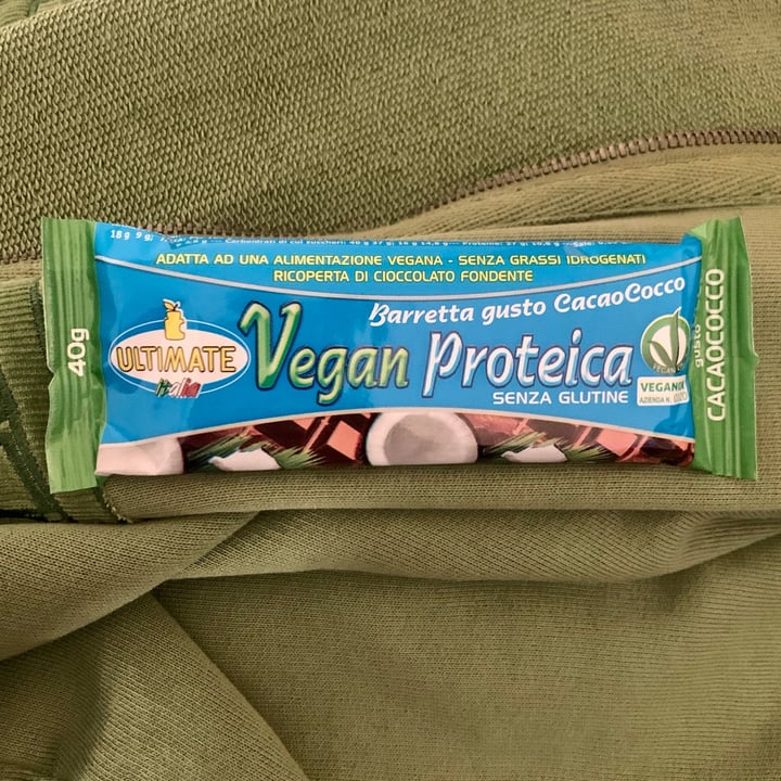 photo of Ultimate Italia Barretta Vegan Proteica Cocco E Cacao shared by @adele91m on  14 Apr 2022 - review