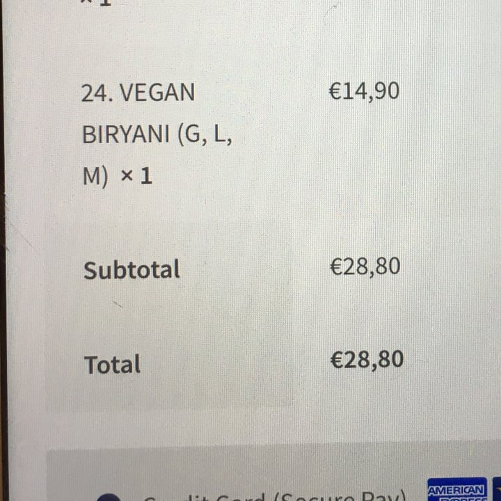 photo of Ravintola Gurkha 24. Vegan Biryani shared by @vebla on  04 Nov 2020 - review