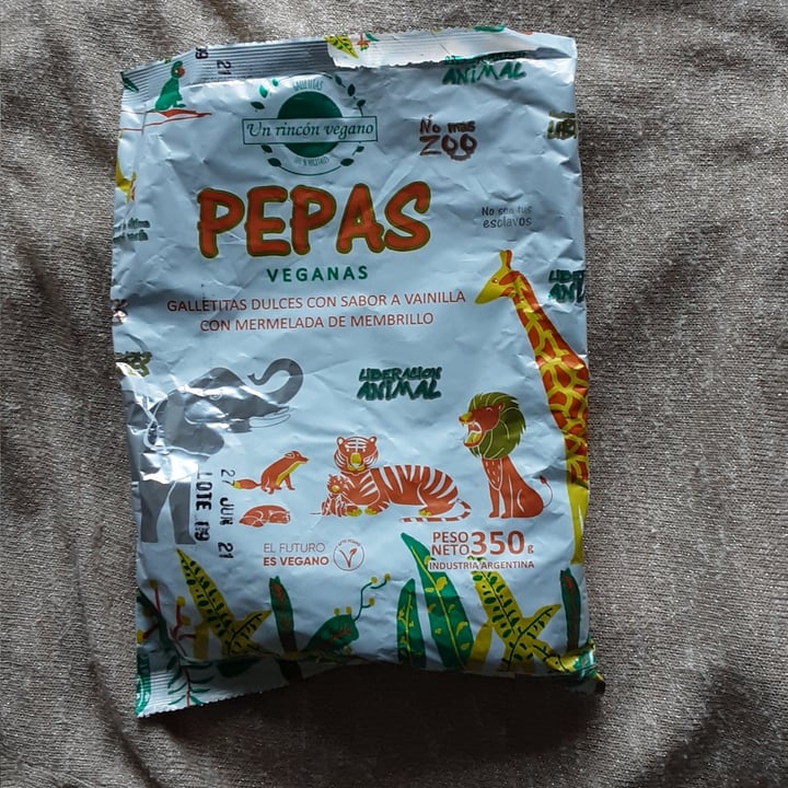 review photo of Un Rincón Vegano Pepas Galletitas Dulces con Sabor a Vainilla con Mermelada de Membrillo shared by @veve on 23 Feb 2021 - review