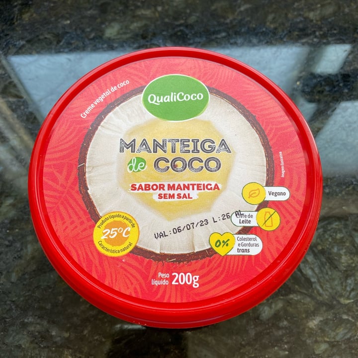photo of Qualicoco Manteiga de coco shared by @alcionecantuaria on  09 Dec 2022 - review