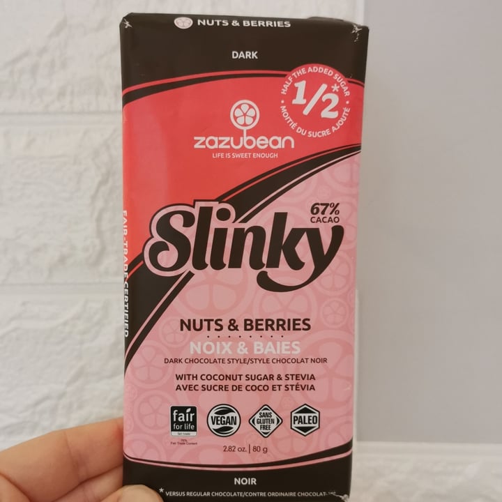 review photo of Zazubean Organic Chocolates Slinky Nuts & Berries shared by @michela16 on 22 Feb 2021 - review