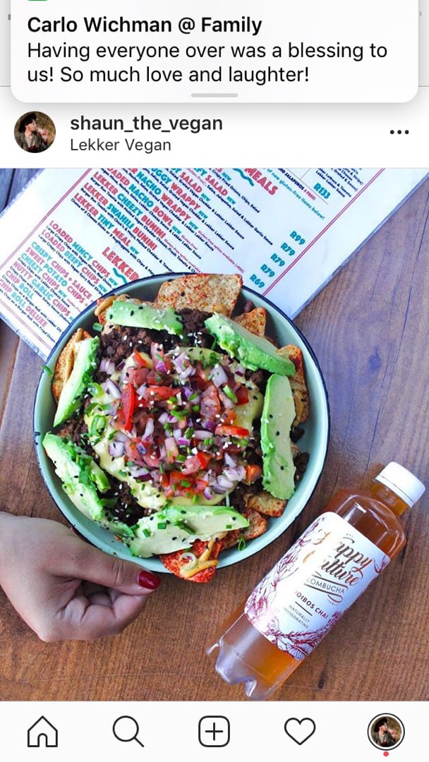 photo of Lekker Vegan Kloof Loaded nacho bowl shared by @shaunthevegan on  25 Aug 2019 - review