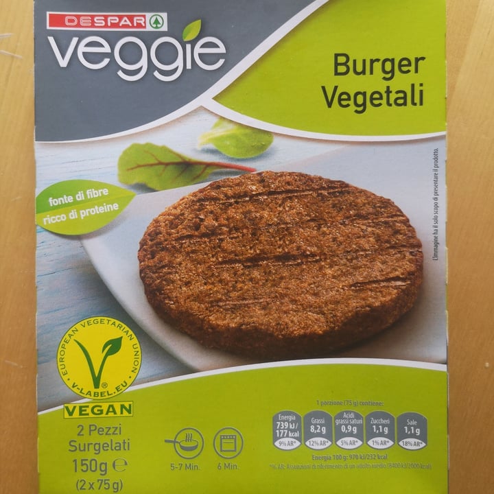 photo of Despar Burger Vegetali shared by @mariadesantis on  23 Jul 2020 - review