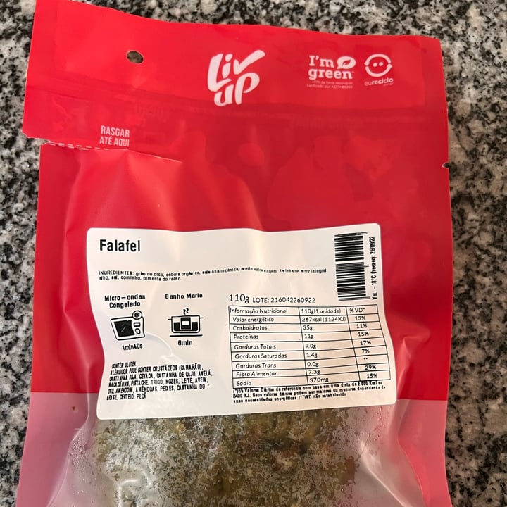 photo of Livup Falafel shared by @julianamda2107 on  09 May 2022 - review