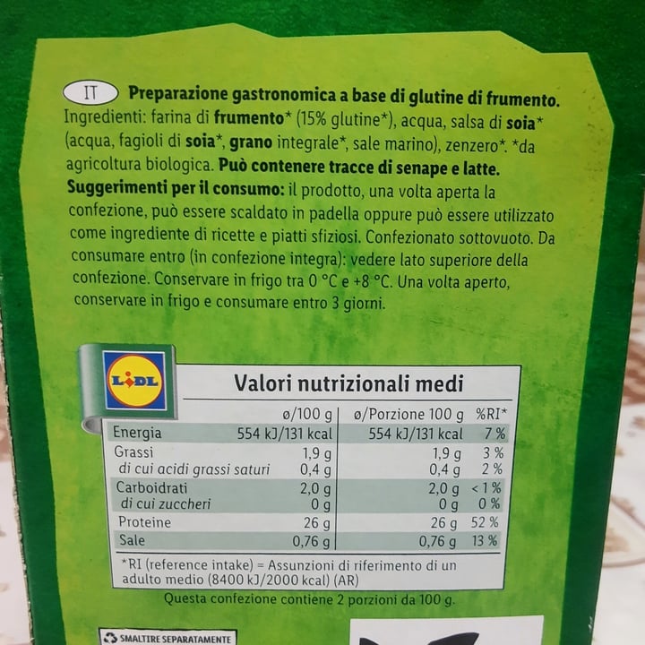photo of Vemondo  Seitan Bio shared by @mediamenteveg on  29 Aug 2022 - review