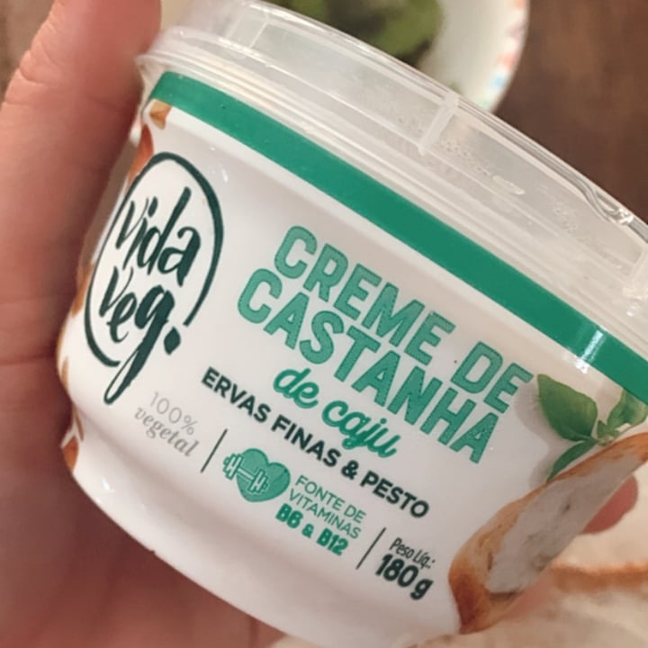 review photo of Vida Veg Creme de Castanha de Caju com Ervas Finas & Pesto shared by @nathaliadoli on 14 Oct 2022 - review