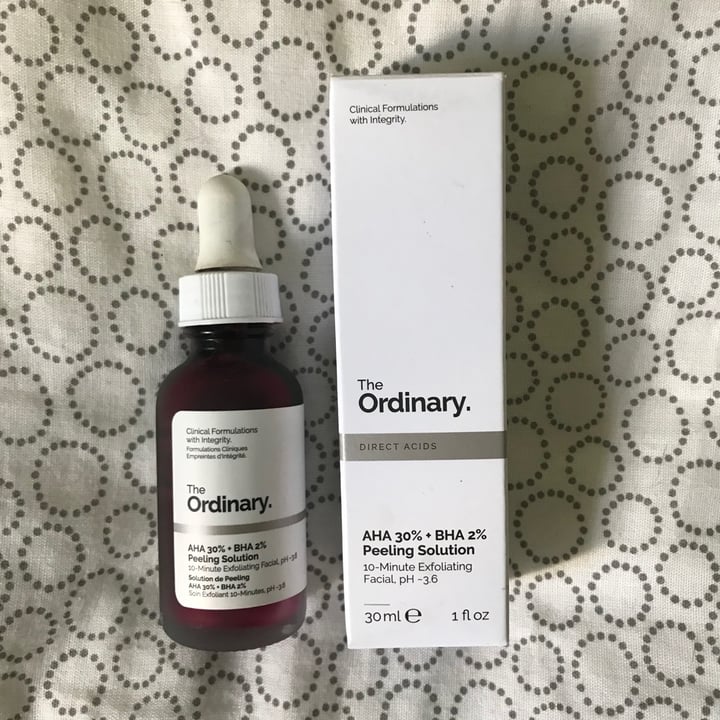 photo of The Ordinary AHA 30% + BHA 2% Peeling Solution shared by @virtualputeri on  17 Oct 2019 - review