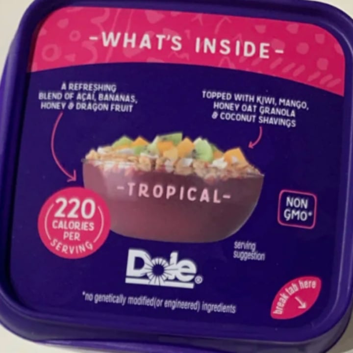 review photo of Dole Tropical Acai Bowl shared by @ban on 18 Apr 2022 - review