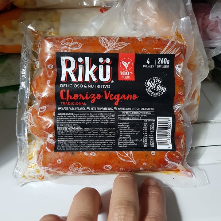photo of Rikü Chorizo vegano tradicional shared by @carla-flo on  03 Jun 2021 - review