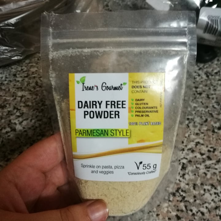 photo of Irene's Gourmet Dairy Free Powder Parmesan Style shared by @heardaboutme on  12 May 2020 - review