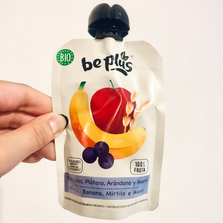 photo of Be plus Fruit puree with oats - Apple, Banana, Blueberries and Organic Oats shared by @eusonbita on  10 Jul 2021 - review