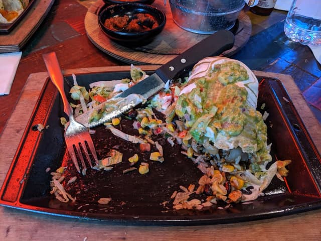 Photo du plat “Vegan Chick’n Chimichanga”