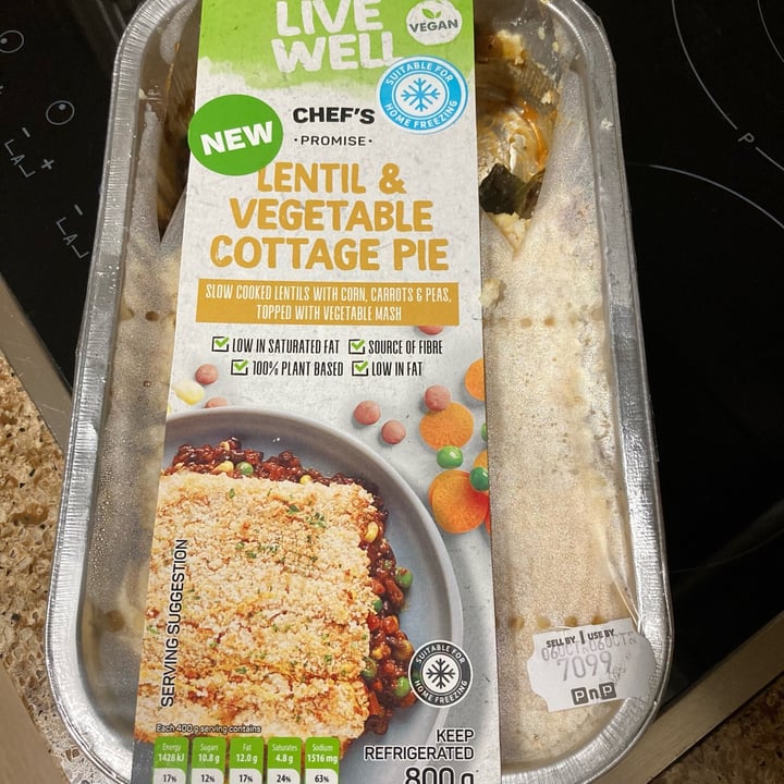 photo of Pick n Pay Lentil & vegetable cottage pie shared by @mailidyer on  06 Oct 2021 - review