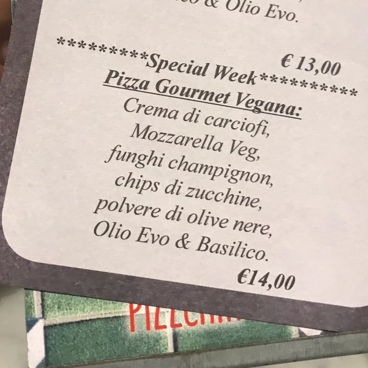 photo of Pizzeria Assaje Pizza Gourmet Vegana della settimana shared by @mariott on  02 Apr 2022 - review