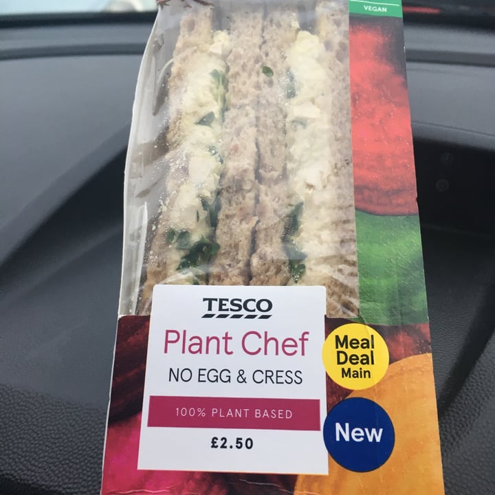 photo of Tesco Plant Chef No Egg & Cress Sandwich shared by @dandan4 on  02 Feb 2021 - review